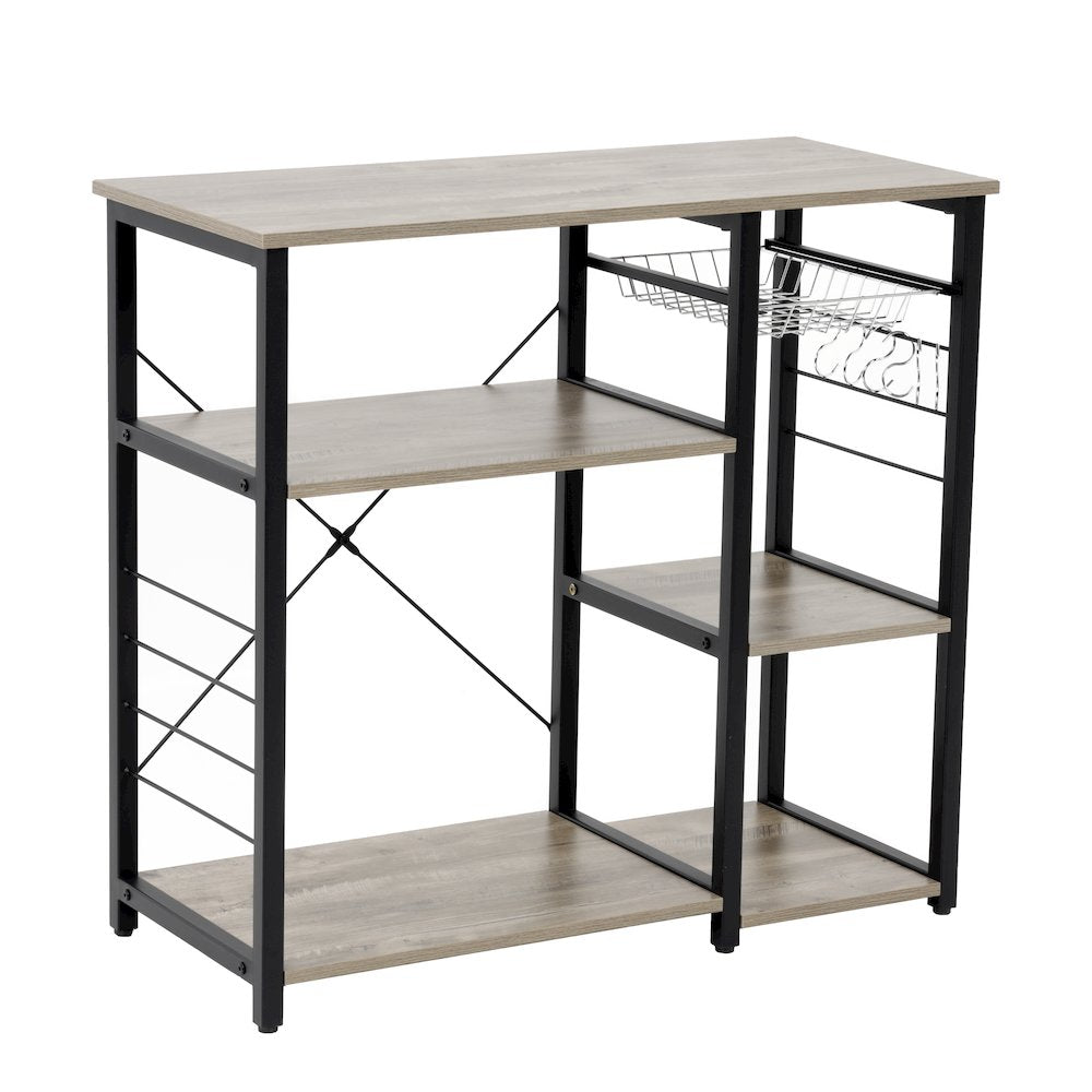 Kitchen Island with Slide Out Vegetable Basket