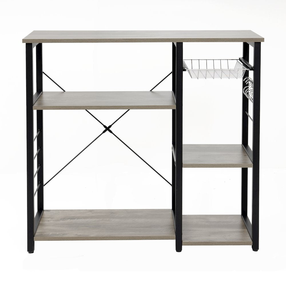 Kitchen Island with Slide Out Vegetable Basket