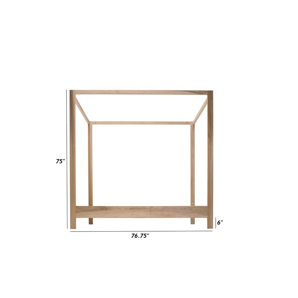 American Furniture Classics Full Size Canopy Bed with Raised Platform