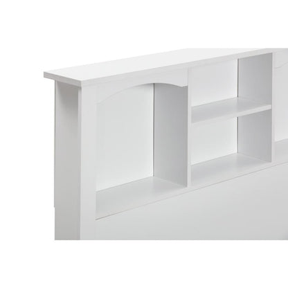 Twin Sized White Bookcase Headboard