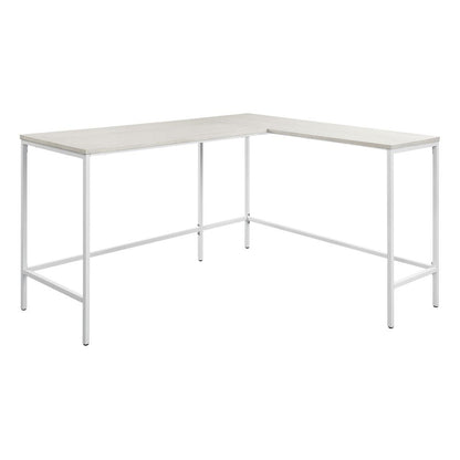 Contempo L-shaped Desk in White Oak Finish, CNT41-WK