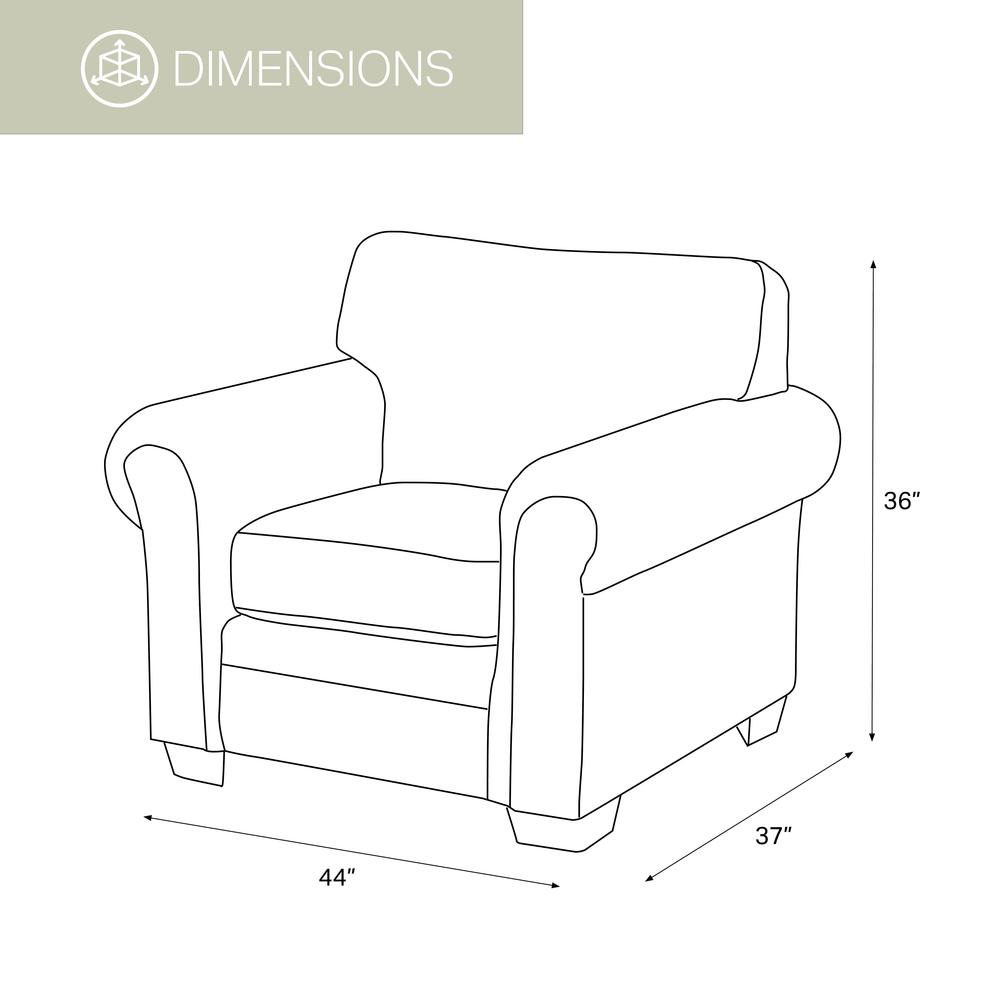 Buckskin Arm Chair with Matching Ottoman