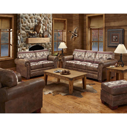Deer Valley Arm Chair with Matching Ottoman