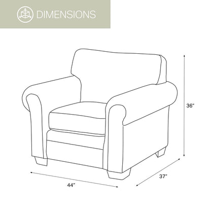 Alpine Lodge Arm Chair with Matching Ottoman