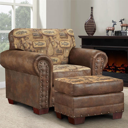 River Bend Arm Chair with Matching Ottoman