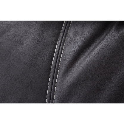 Vegan Leather Armchair with Matching Ottoman
