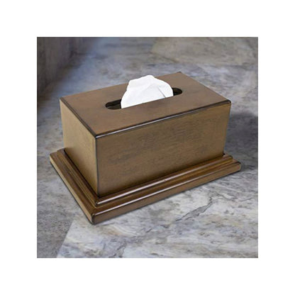 Decorative Wood Tissue Box with Hidden Concealment Compartment for your Valuables