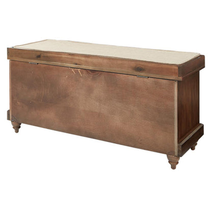 Dover Storage Bench in Distressed Brown ASM, DOV-DB