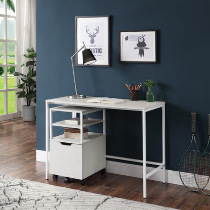 Contempo 42" Desk in White Oak Finish , CNT42-WK