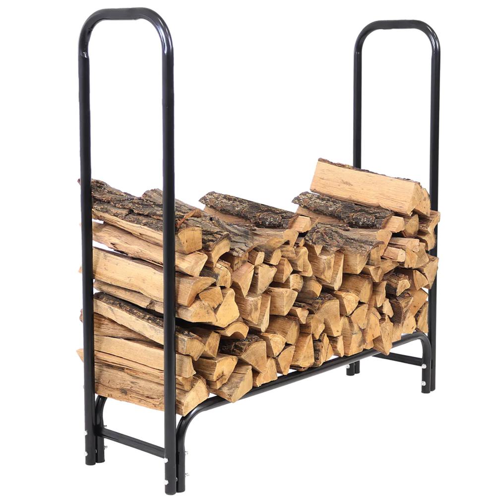 Outdoor Leisure Products Steel Log Rack w/Cover