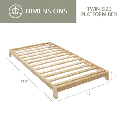 American Furniture Classics Model TWIN PLATFORM Twin Size Platform Bed