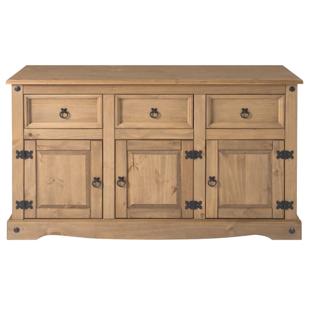 Wood Buffet Sideboard in Corona Brown
