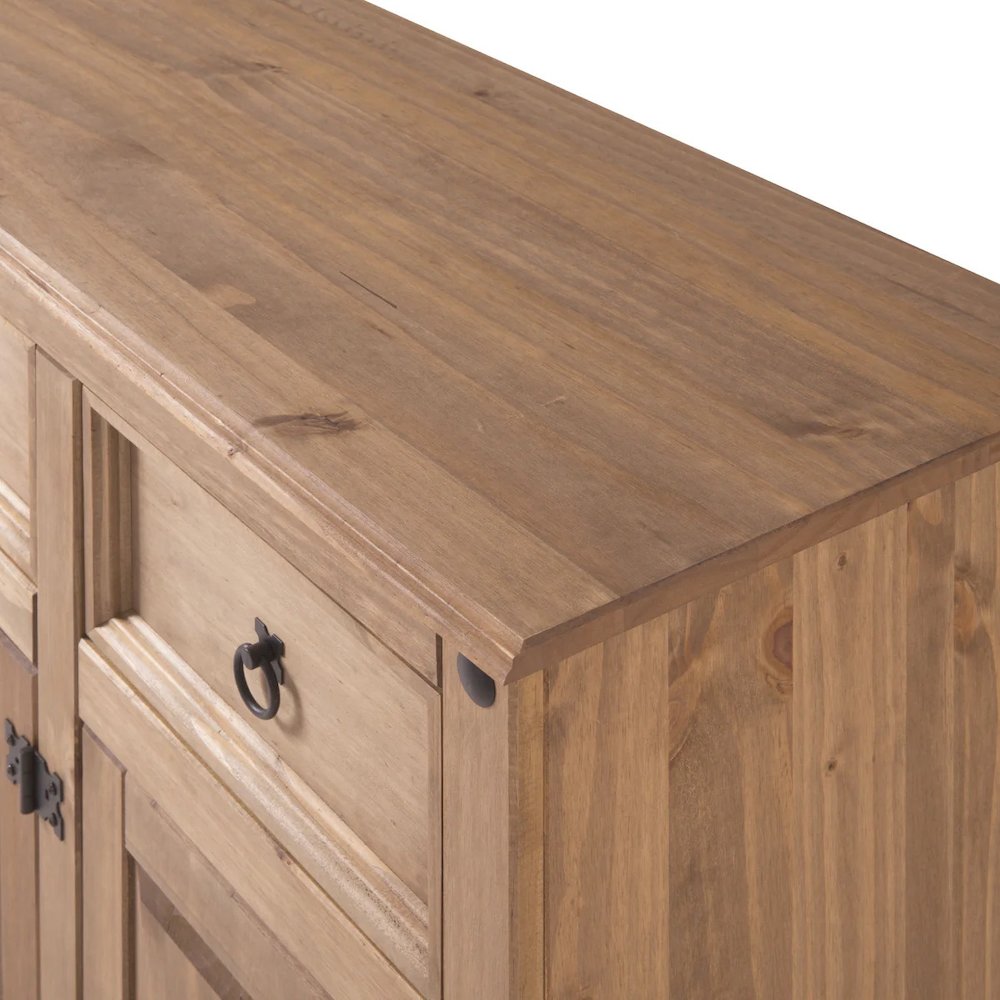 Wood Buffet Sideboard in Corona Brown