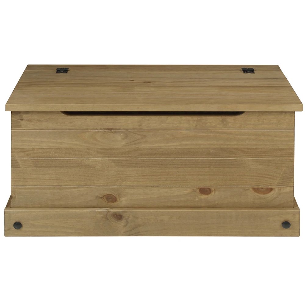 Wood Storage Trunk in Corona Brown