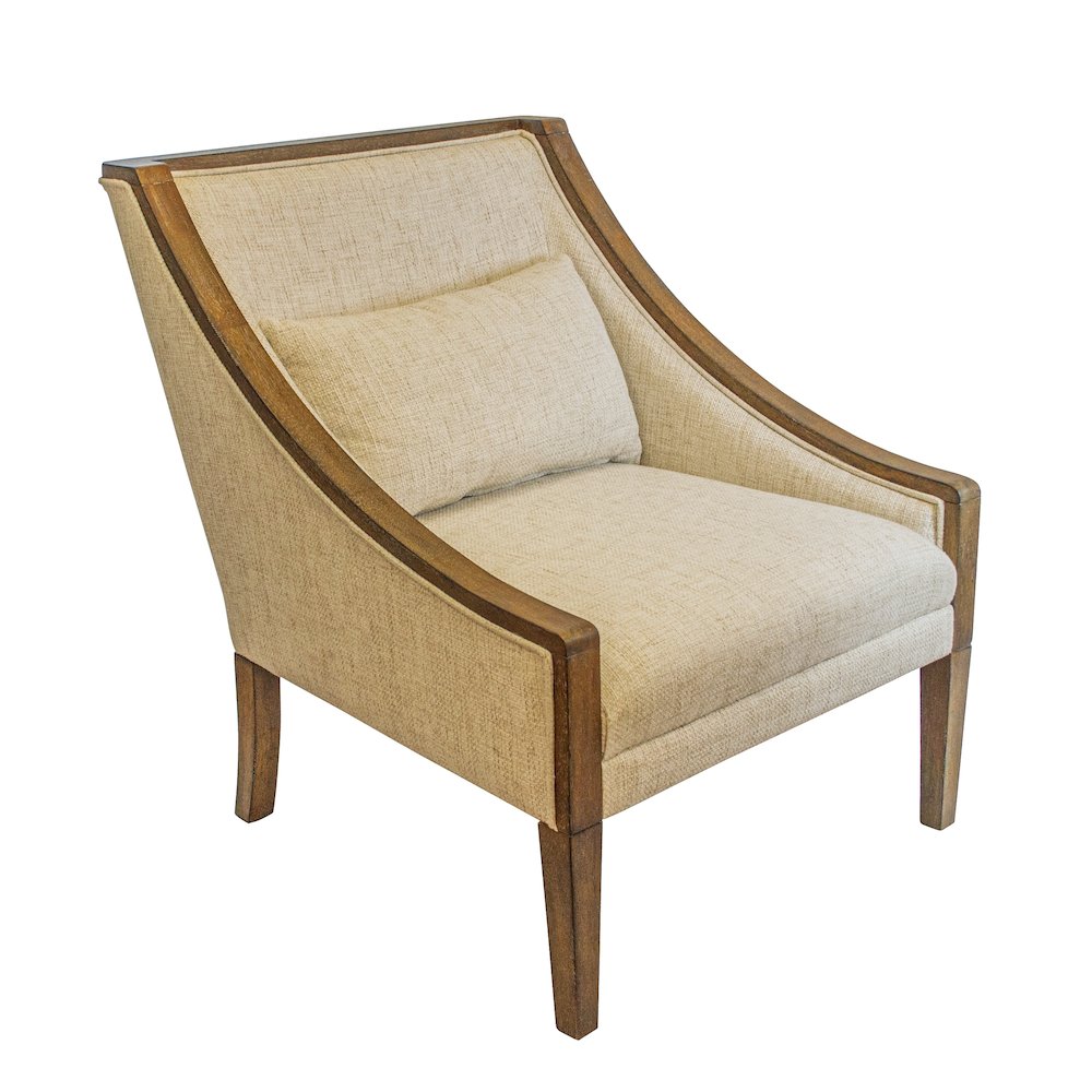 OS Home Occasional Side Accent Chair Model DS305 Desert Ivory