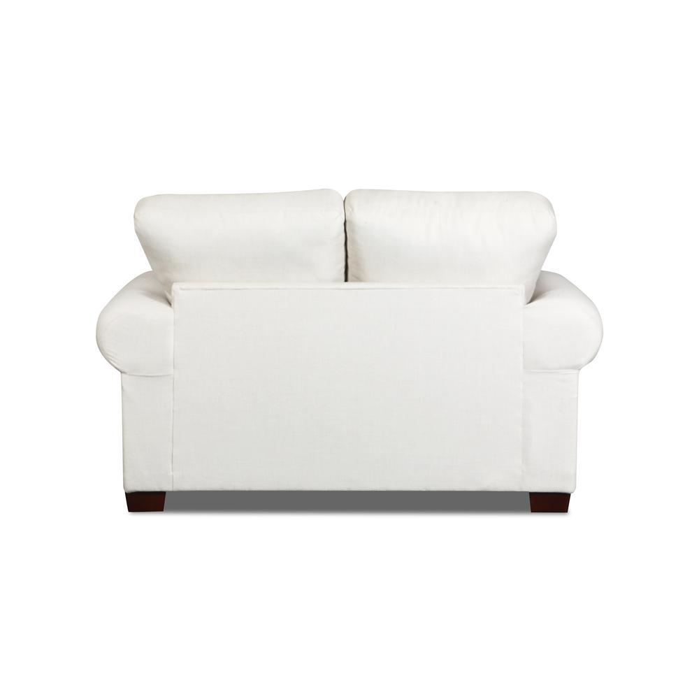 Living Room Beaujardin Loveseat with Four Throw Pillows
