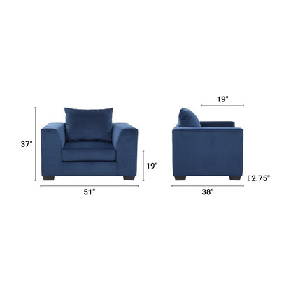 American Furniture Classics Blue Upholstered Oversize Chair