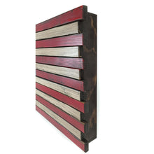 American Furniture Classics Model MINIRWB Mini American Flag Wall Display with Hidden, Locking Gun Concealment