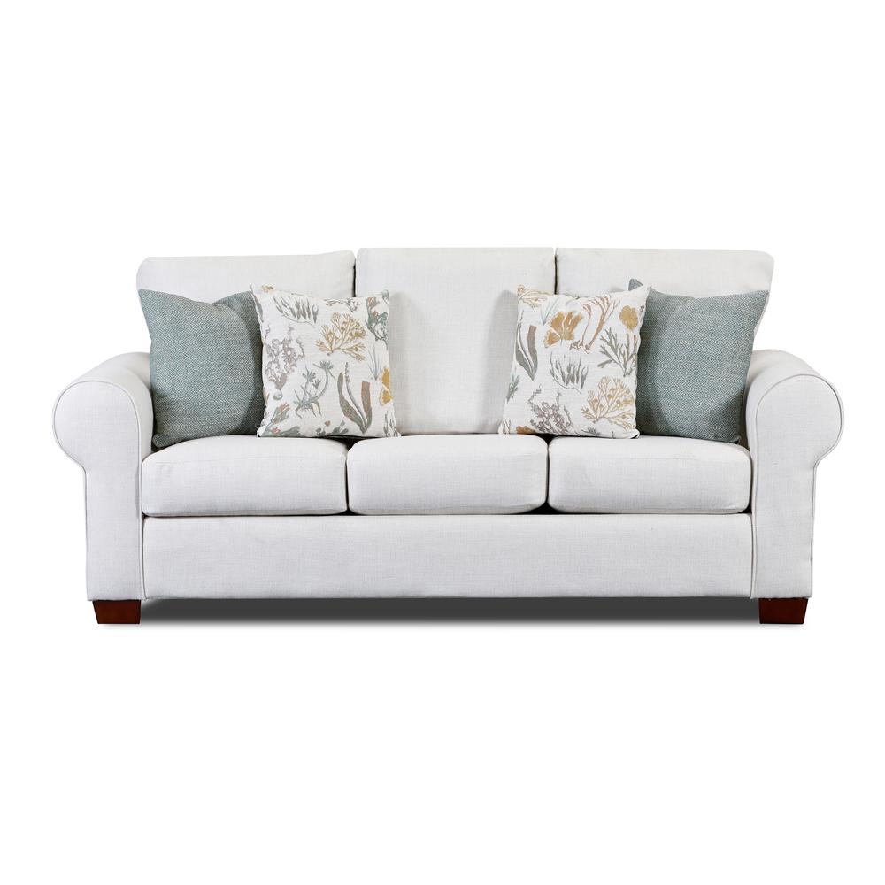 Living Room Beaujardin Sofa with Four Throw Pillows