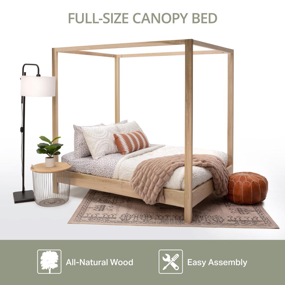 American Furniture Classics Full Size Canopy Bed with Raised Platform