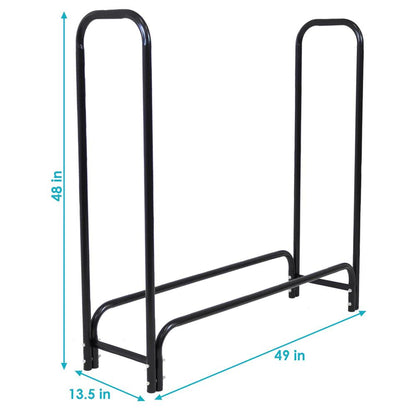 Outdoor Leisure Products Steel Log Rack w/Cover