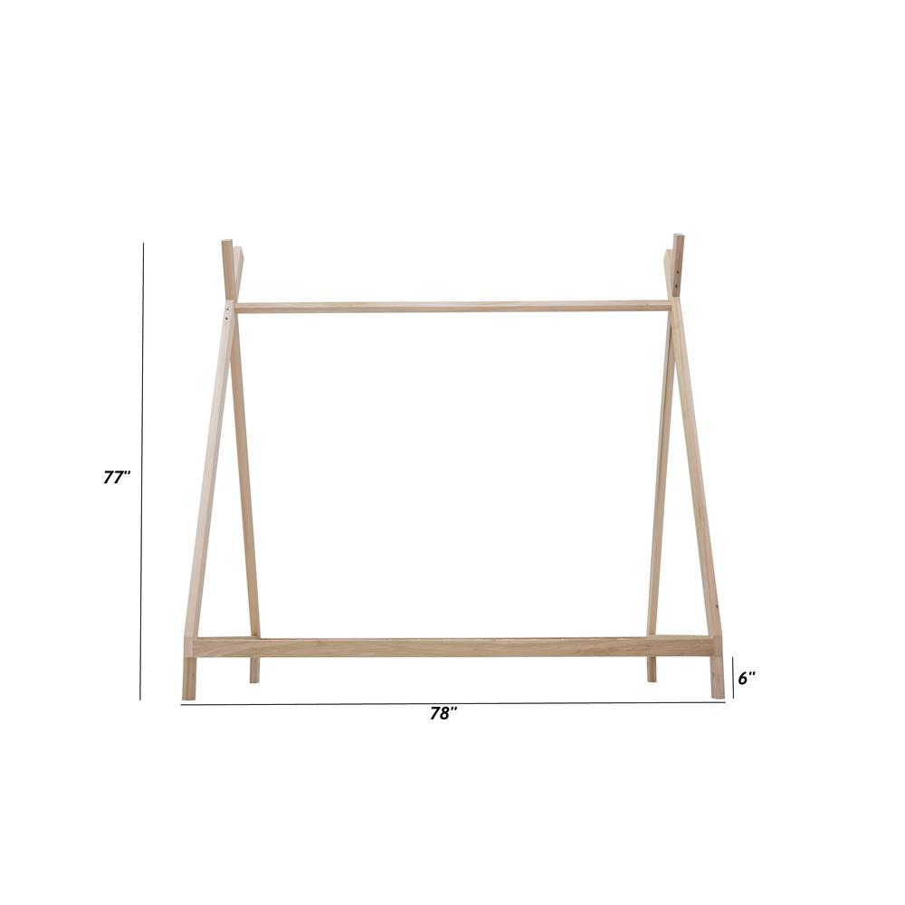 American Furniture Classics Full Size Teepee Bed with Raised Base