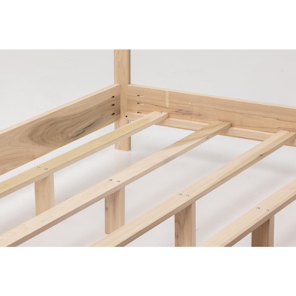 American Furniture Classics King Size Canopy Bed with Raised Platform