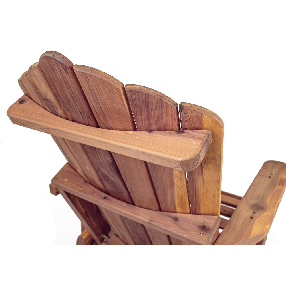 Cedar Adirondack Swivel Glider