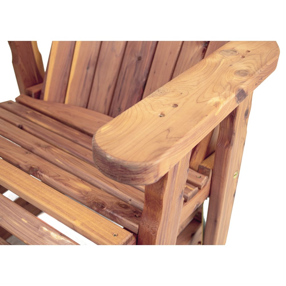 Cedar Adirondack Swivel Glider
