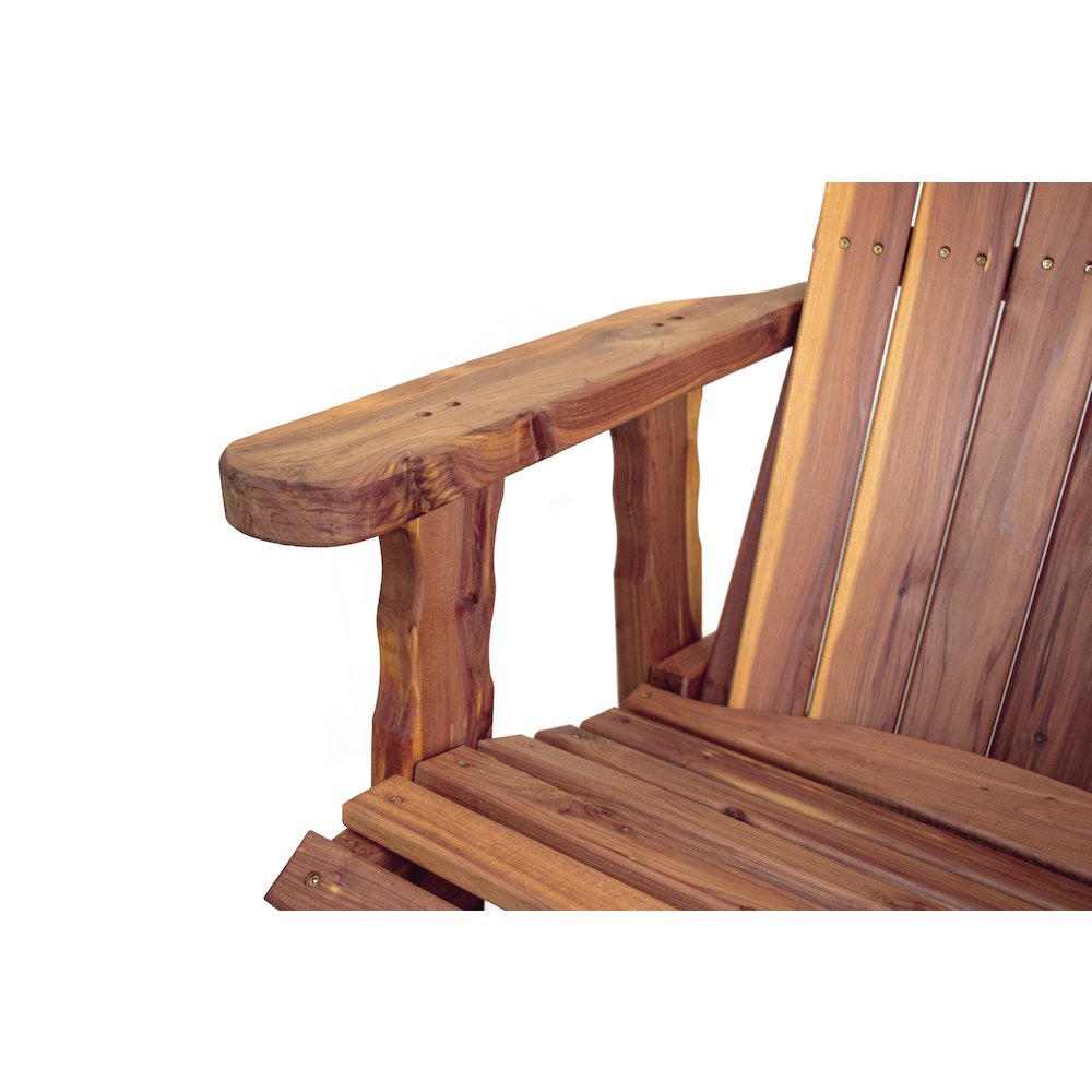 Cedar Adirondack Swivel Glider