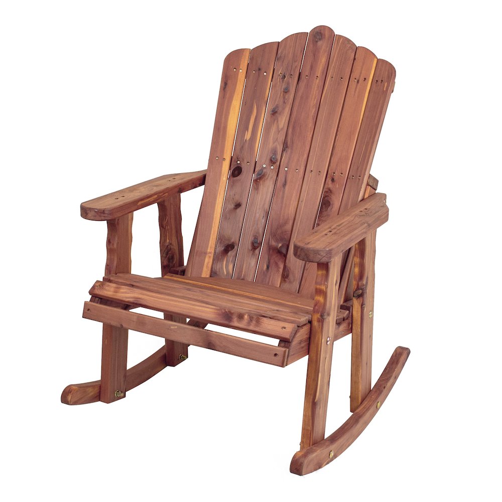 Cedar Adirondack Rocking Chair