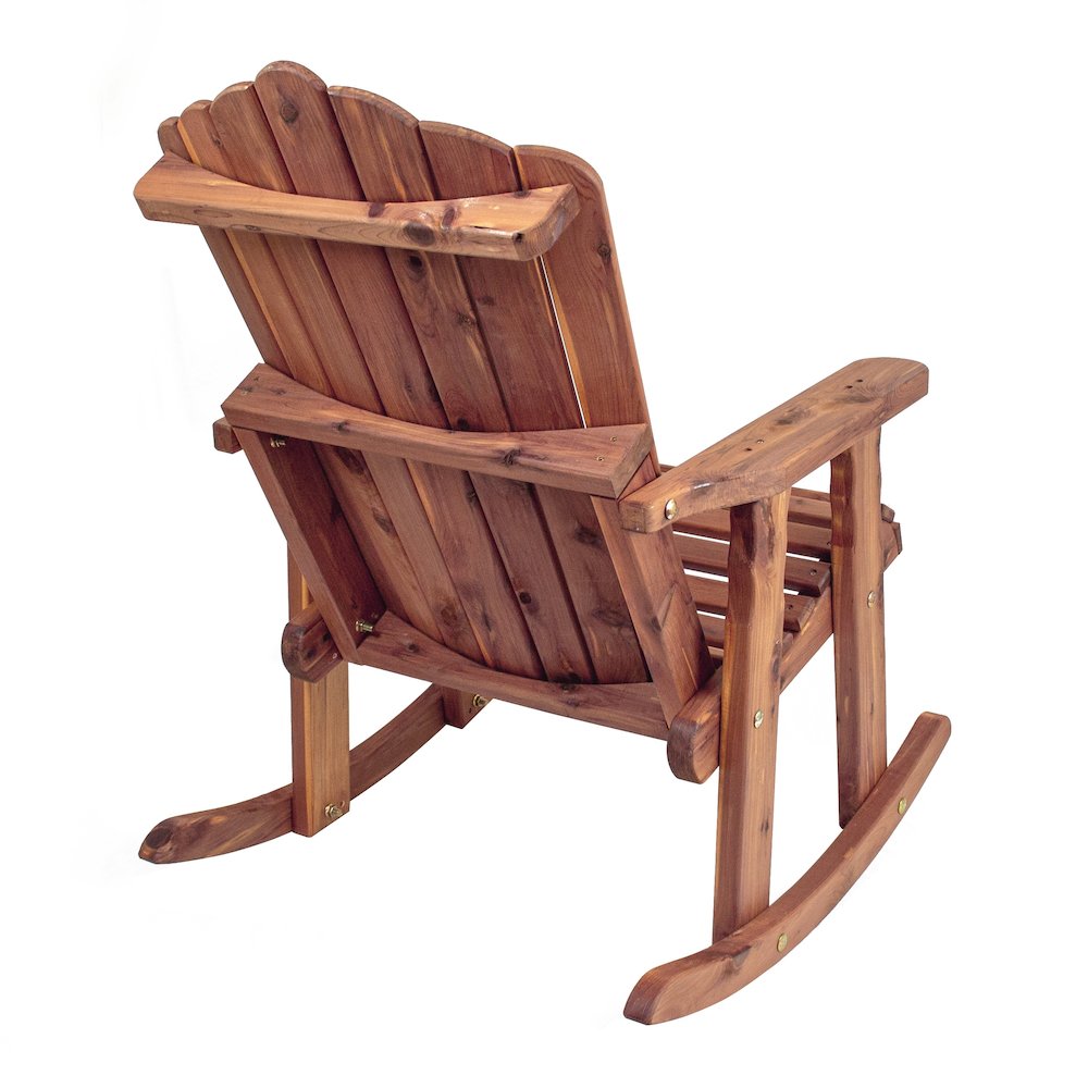 Cedar Adirondack Rocking Chair