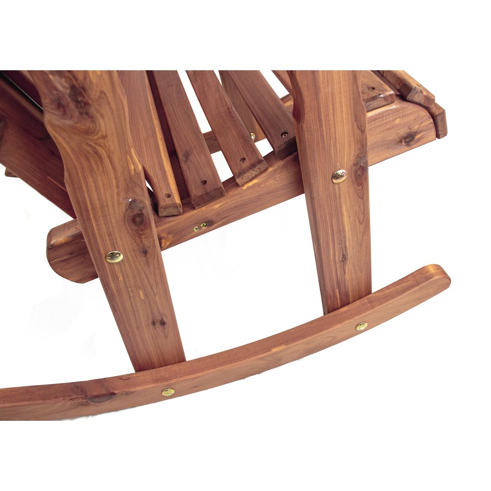 Cedar Adirondack Rocking Chair