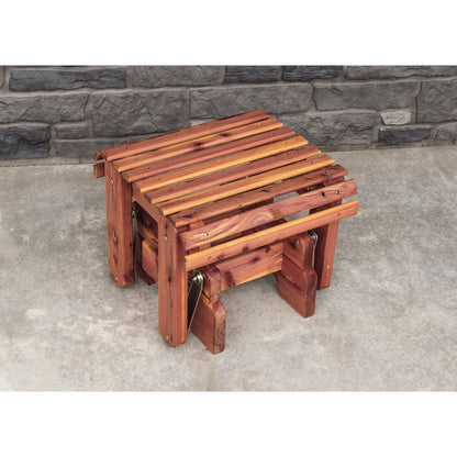 Cedar Gliding Ottoman