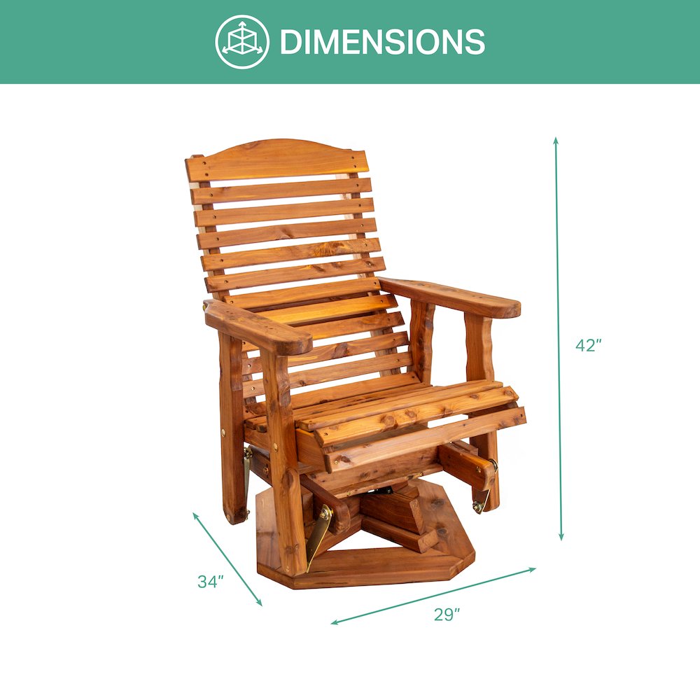 Slat Back Swivel Chair