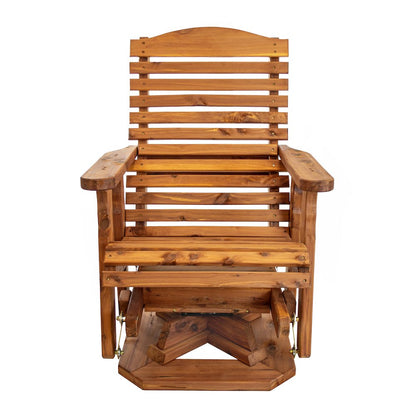 Slat Back Swivel Chair