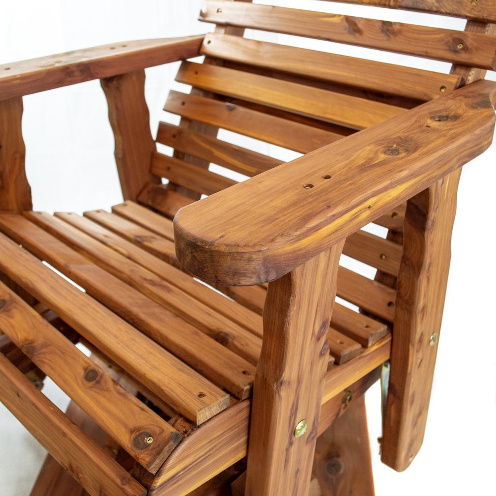Slat Back Swivel Chair