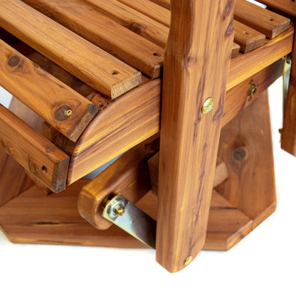 Slat Back Swivel Chair