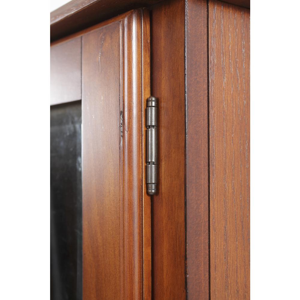 600, 8 Gun Cabinet with locking tempered glass door and locking drop down door.