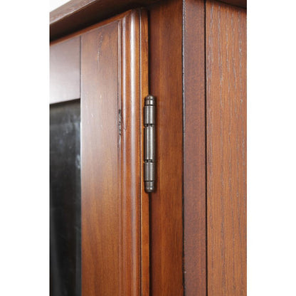 600, 8 Gun Cabinet with locking tempered glass door and locking drop down door.