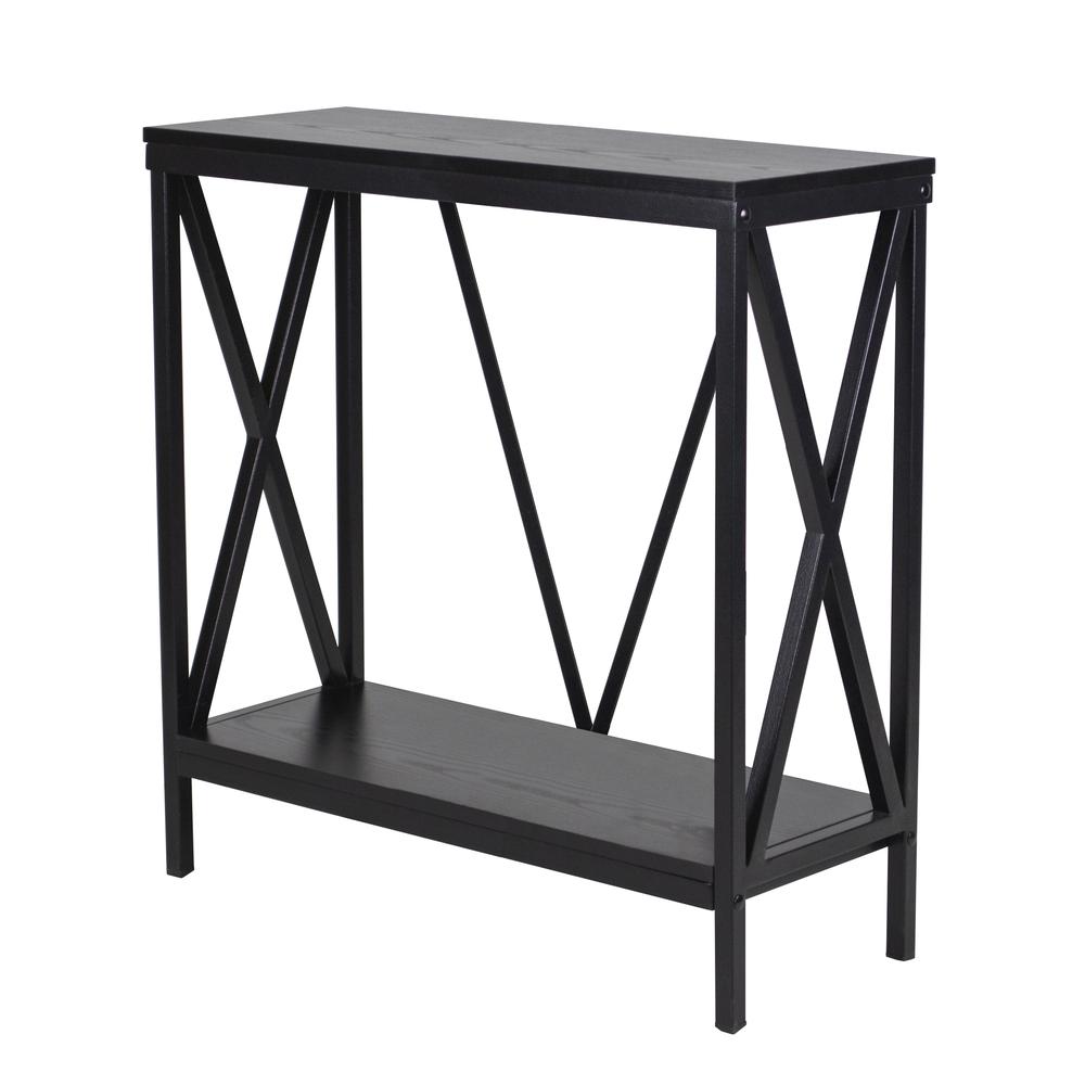 29/37 Gallon Steel X-Frame Aquarium Stand, with lower shelf, Black