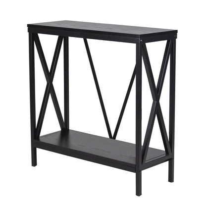 29/37 Gallon Steel X-Frame Aquarium Stand, with lower shelf, Black