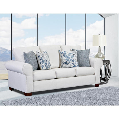 Living Room Pembroke Sofa with Four Throw Pillows