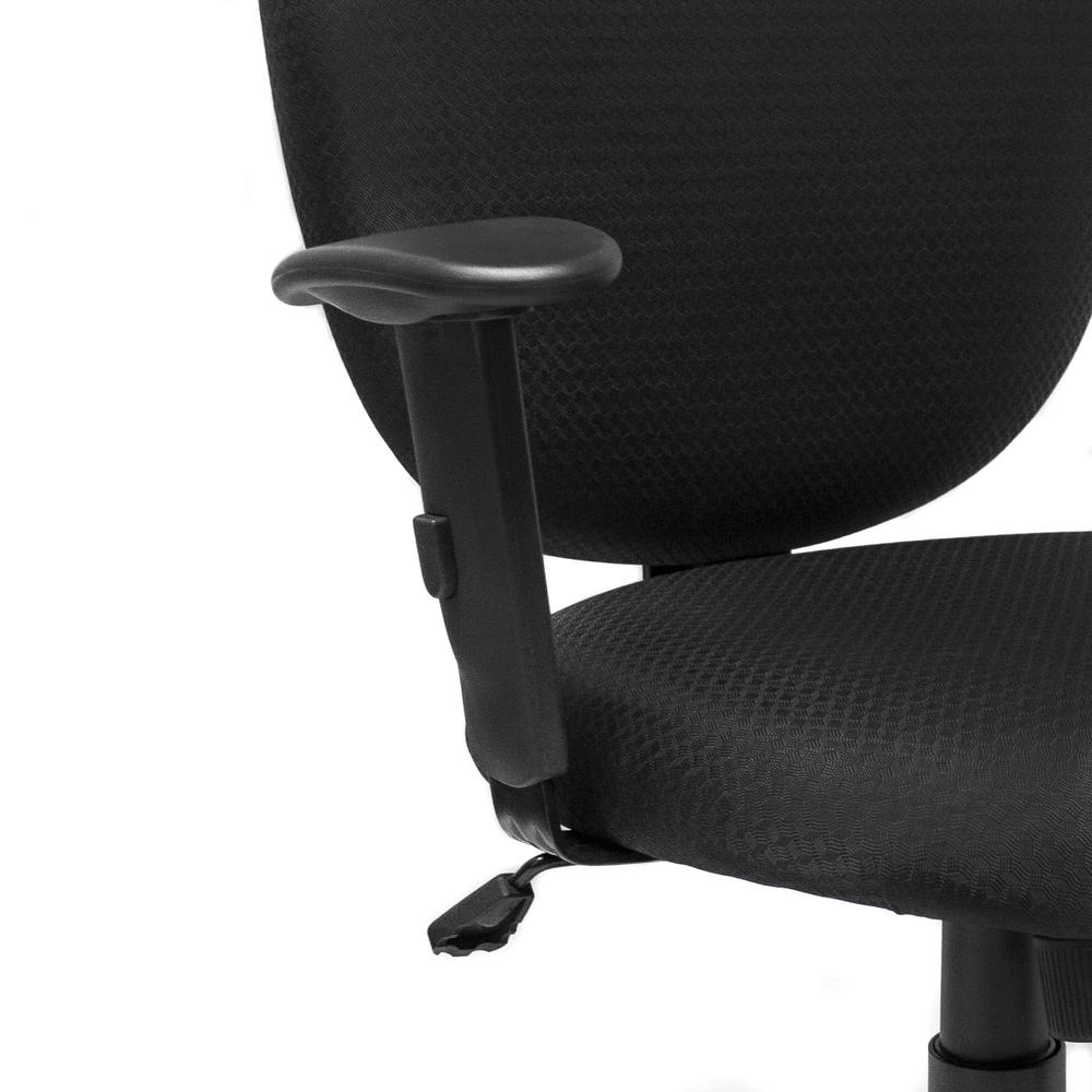 Rolling Task Chair with Adjustable Height and Seat Tilt