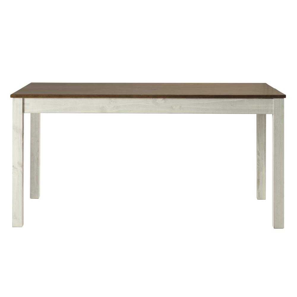 Model CADBTB6 Cottage Series Dining Table in Distressed White