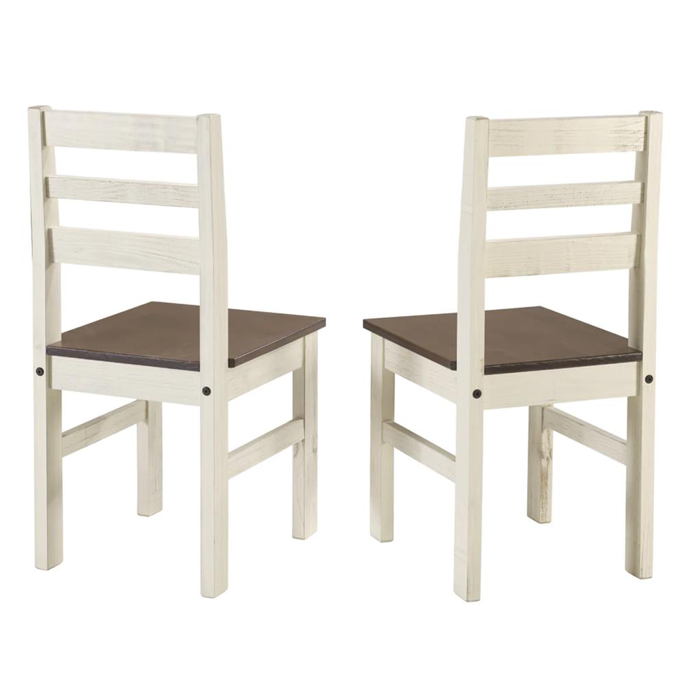 Model CADB107 Cottage Series Dining Chairs (Set of 2) in Distressed White
