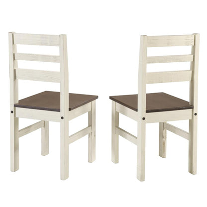 Model CADB107 Cottage Series Dining Chairs (Set of 2) in Distressed White