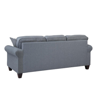 American Furniture Classics Sofa with Rolled Arms and 3 Accent Pillows