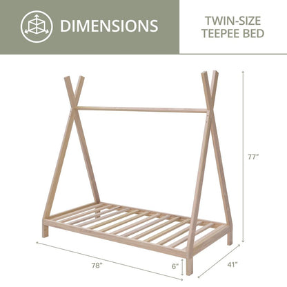 American Furniture Classics Twin Size Teepee Bed with Raised Base