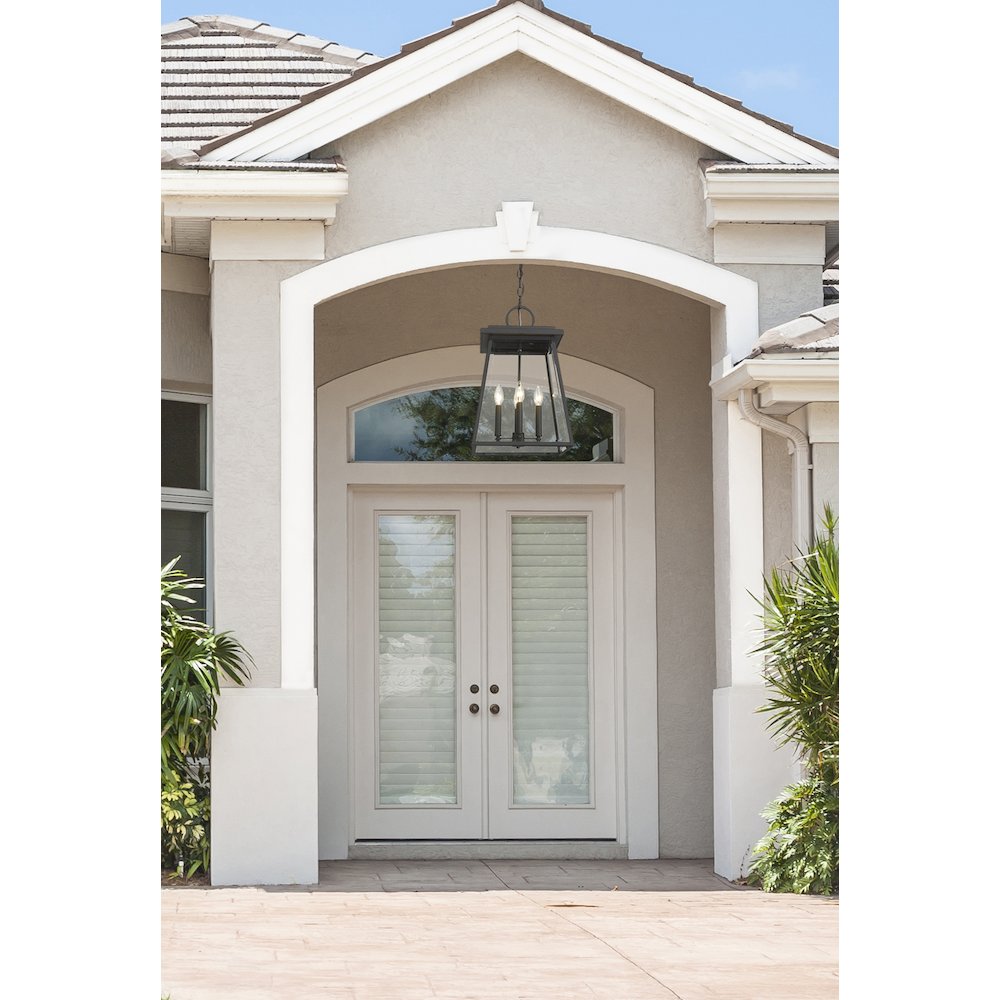 Z-Lite 4 Light Outdoor Chain Mount Ceiling Fixture